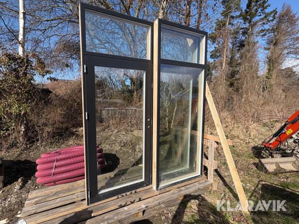 Dør parti Velfac Ribo alu 3 lags