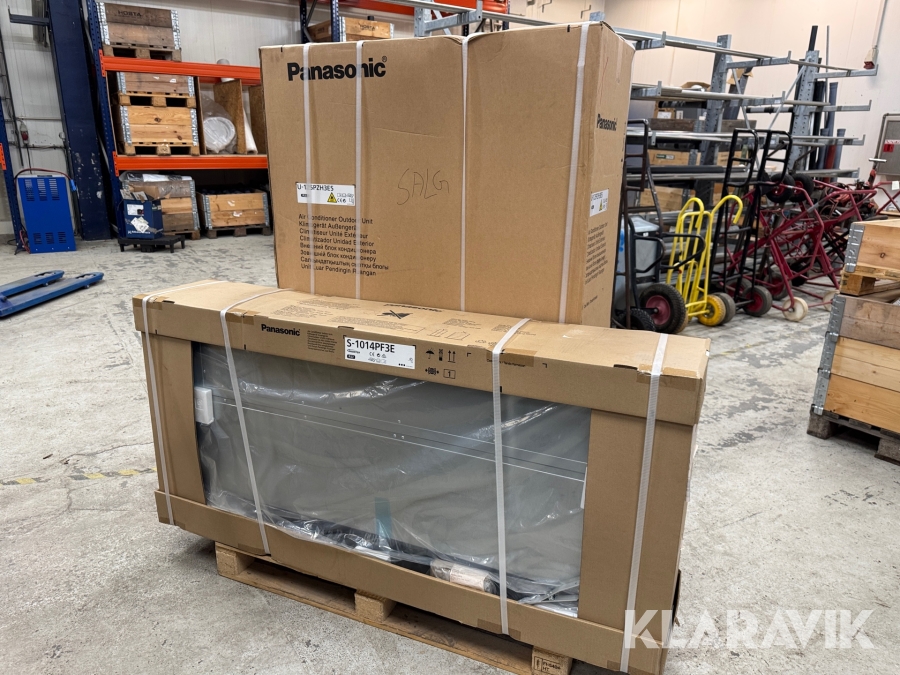 Varmepumpe Panasonic U-125PZH3E5 - S-1014PF3E Inde og ude