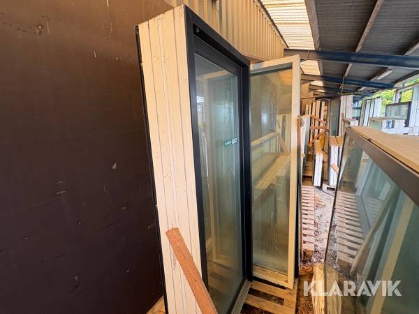 Hjørnevindue og dør Velfac - 3 styk