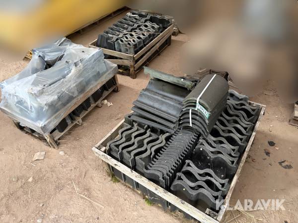 Vingetagsten, tagsten og rygninger IBF Dobbelt-S beton - 3 paller