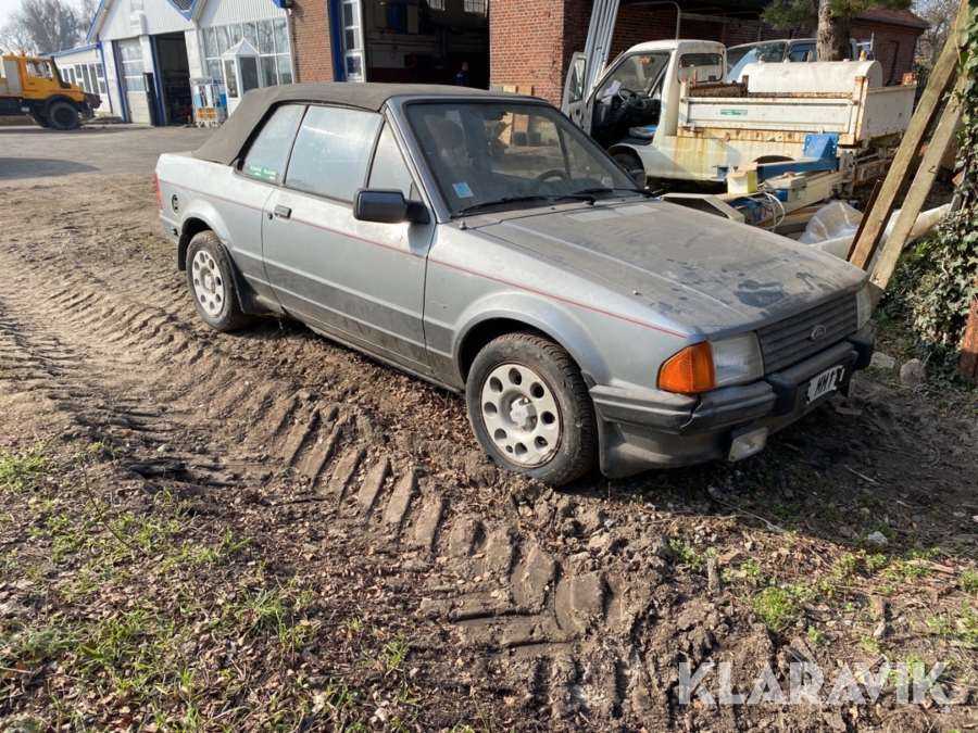Cabriolet Ford Escort, Guldborgsund, Klaravik auktioner