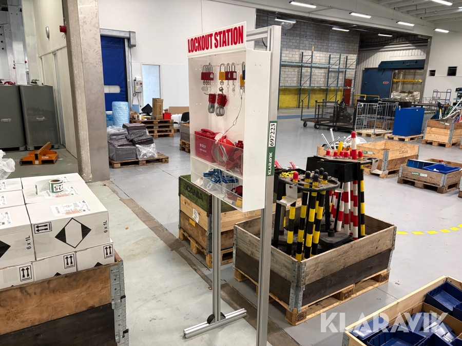 Låsestation med diverse låse