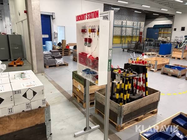 Låsestation med diverse låse