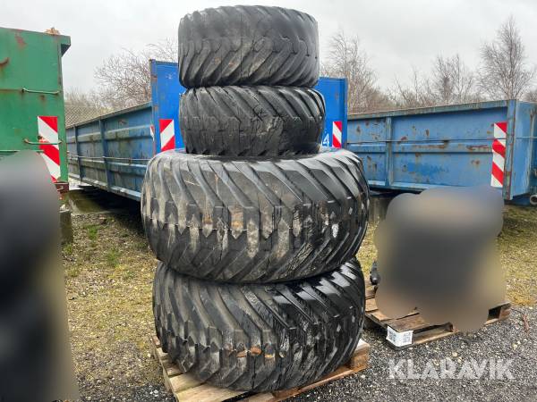 Græsdæk med fælge 4 styk - fra New Holland TNF