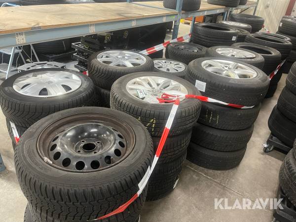 Dæk og komplethjul Volkswagen/Seat/Toyota/Ford 15 sæt.