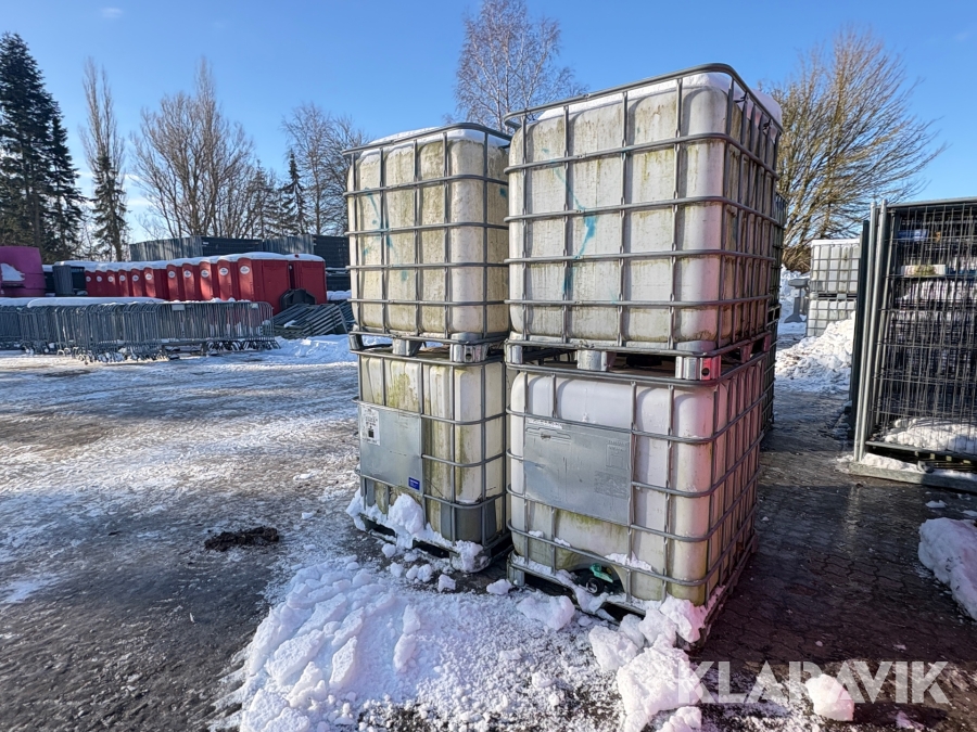 Palletanke 1000 liters 4 styk