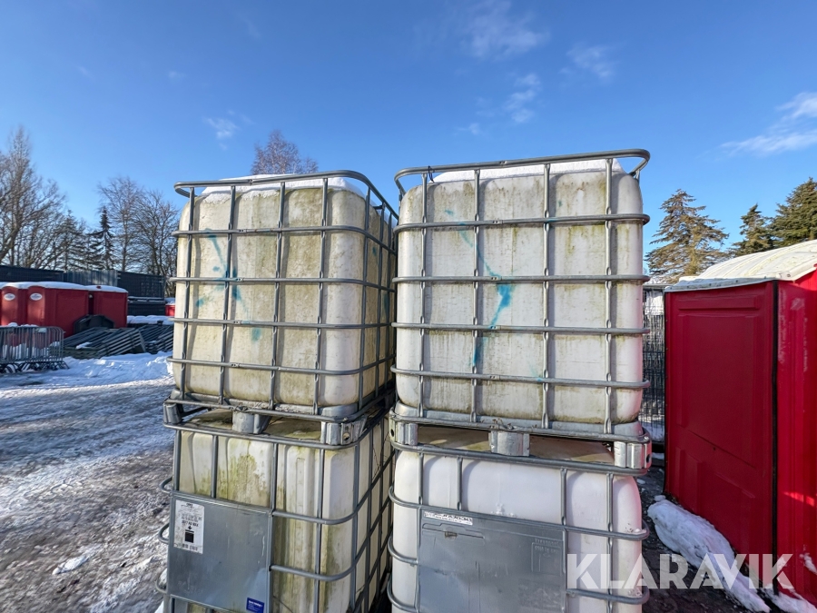 Palletanke 1000 liters 4 styk