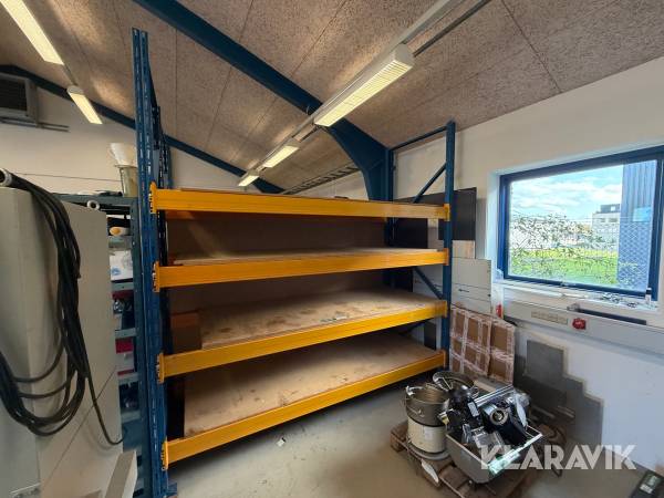 Pallereol med hyldeplader Med 4 hyldeniveauer