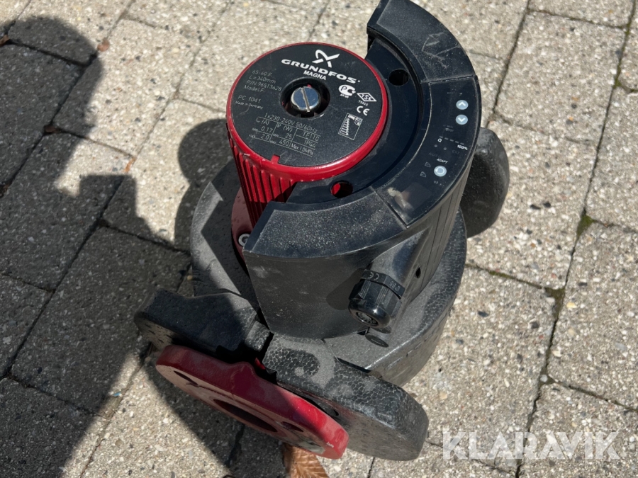 Centralvarmer / cirkulationspumpe Grundfos / Metro-therm 7000 / pc1041