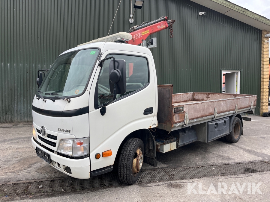 Ladbil Toyota Dyna 150 3,0 D-4D s.cab 3,1 meter læssekran