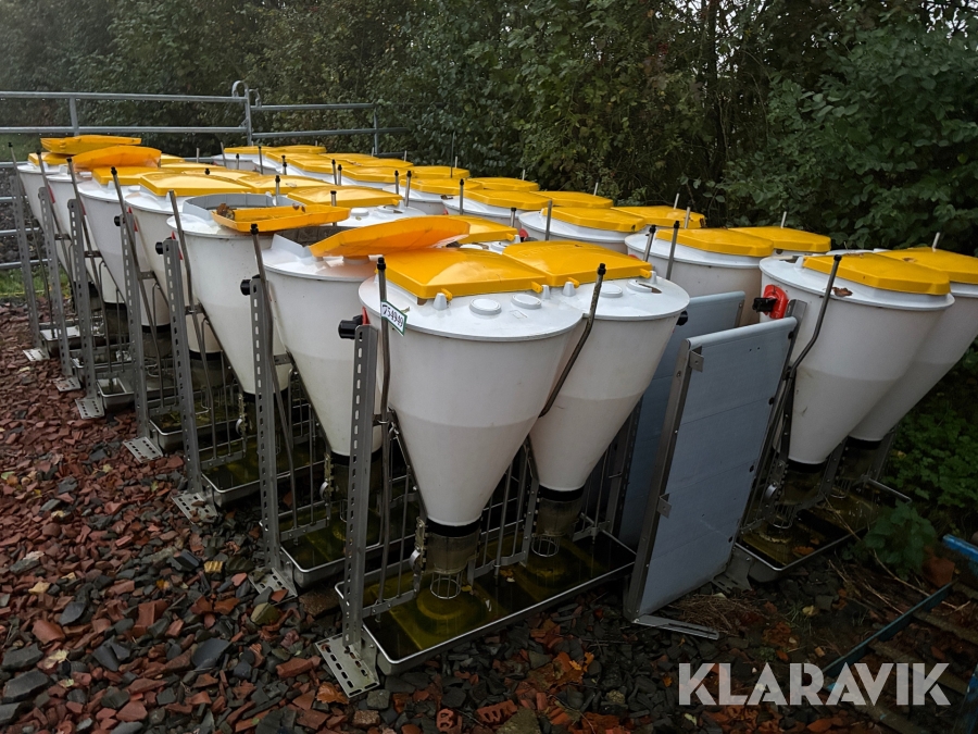 Fodersiloer til grise Tube-o-mat Dobbelt siloer - 16 styks