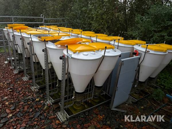 Fodersiloer til grise Tube-o-mat Dobbelt siloer - 16 styks