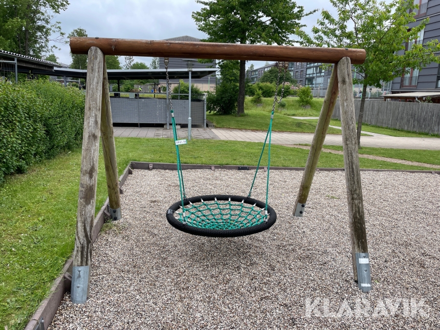 Legeplads gynge/med rutchebane uden tårn