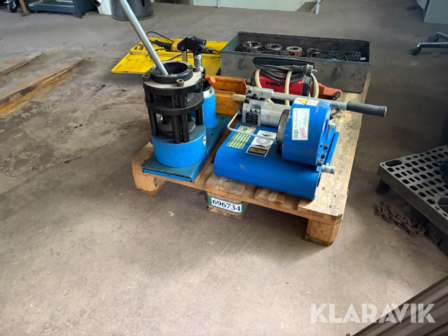 Hydraulisk slangepresse sæt med tilbehør