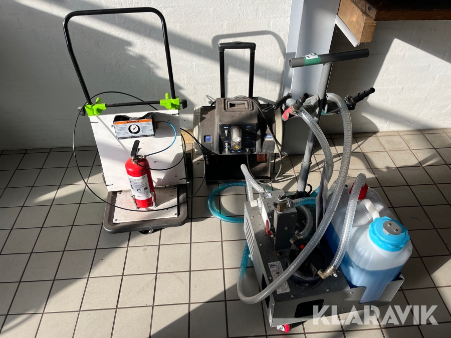 Lot autoværksted - Gas tester, køleudlufter - 3 objekter