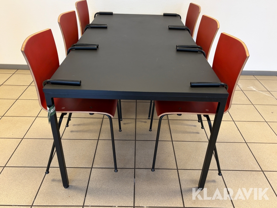 Kantineborde / spiseborde med stole Rumas - 4 sæt