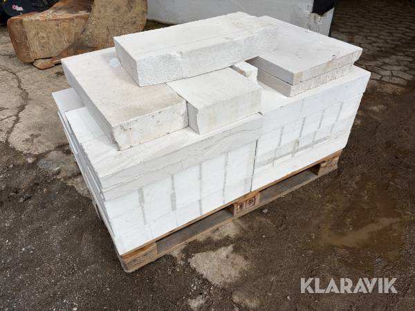 Gasbetonblokke i forskellige størrelser