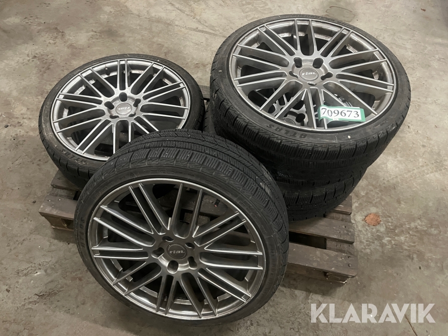 Alufælge Rial 225/35R19 vinterhjul 4 styk