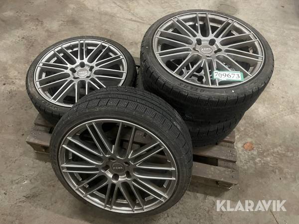 Alufælge Rial 225/35R19 vinterhjul 4 styk