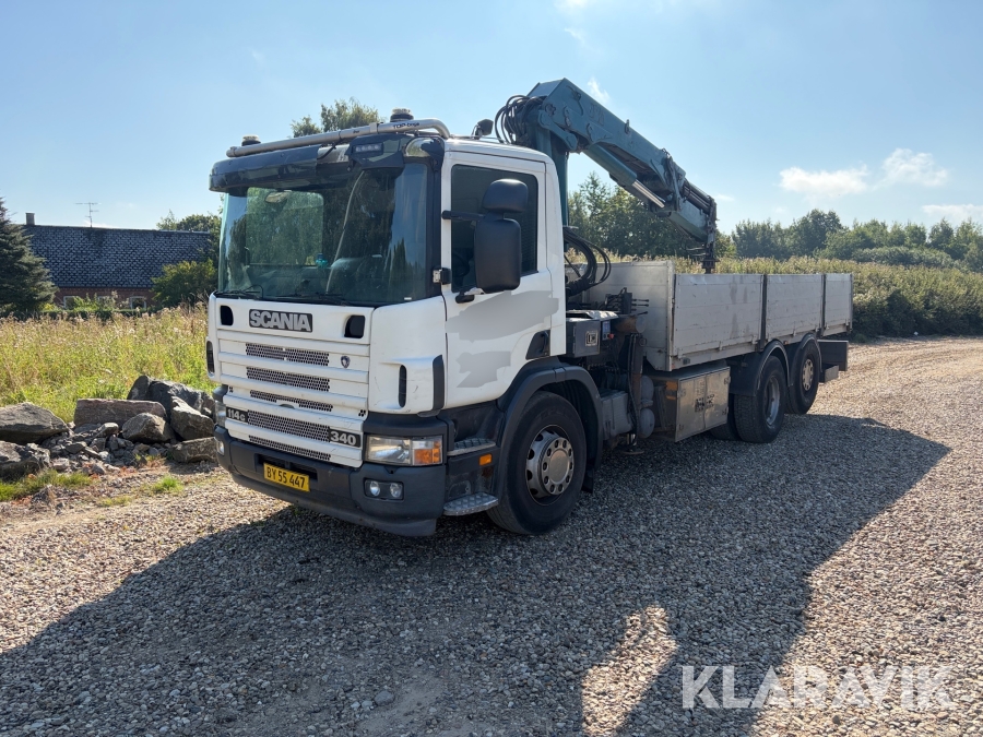Lastbil med kran Scania 340 P114G