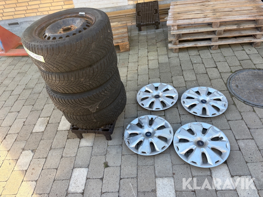 Bildæk Continental, Bridgestone og Michelin 215/55 R16, 4 Styk med kapsler