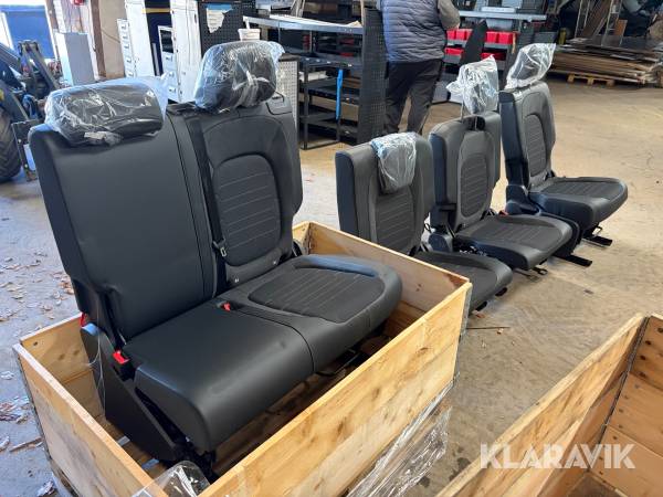 Bilsæder Volkswagen ID Buzz Long base komplet bagsæder 7 personer