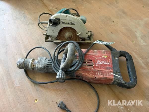 El-brydehammer og rundsav Makita & Hilti