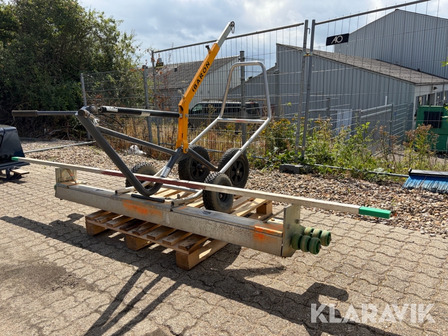 Fliselægger og afrettervogn Baron Tile lifter Wagon