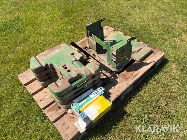 Vægtklodser John Deere 5 styk x 50 kg