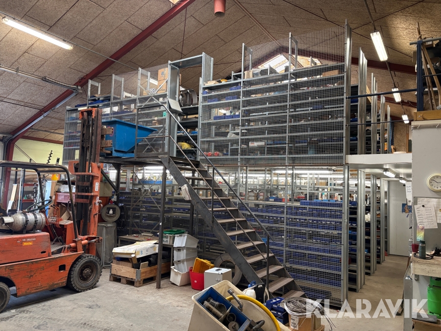 Reolsystem 64 sektioner - Galvaniseret