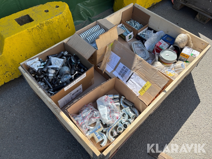 Assorterede byggematerialer - 1 palle