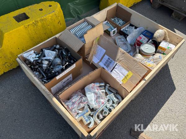 Assorterede byggematerialer - 1 palle
