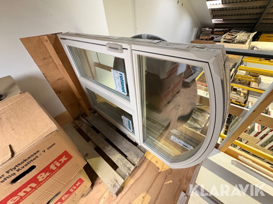 Vindue med bue Rationel 108.8x164.8 cm 1 styk