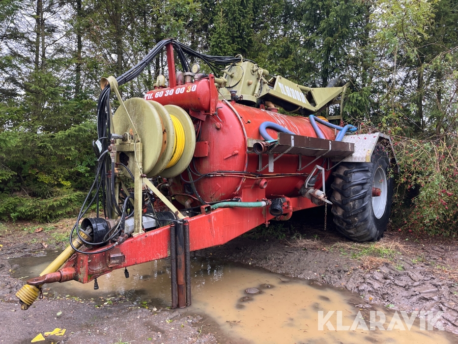 Slamsuger/spulevogn Samson 10.000 liter