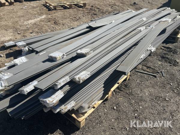 Terrassebrædder komposit grå cirka 160 styk 2 sortering