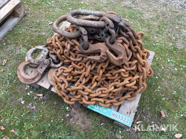 Løftekæde 8 ton 6,5 meter kraftig