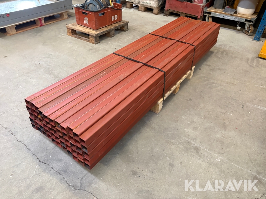 Stålrør RHS 2,4 meter 55 styk