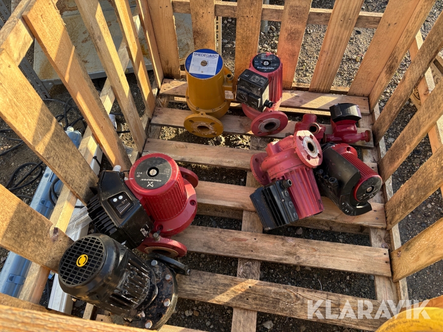 Vandpumper med ventiler Grundfos 8 styk