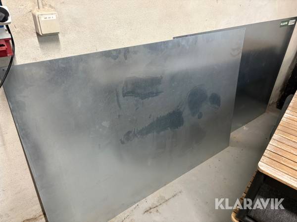 Rustfri plader 2 styk