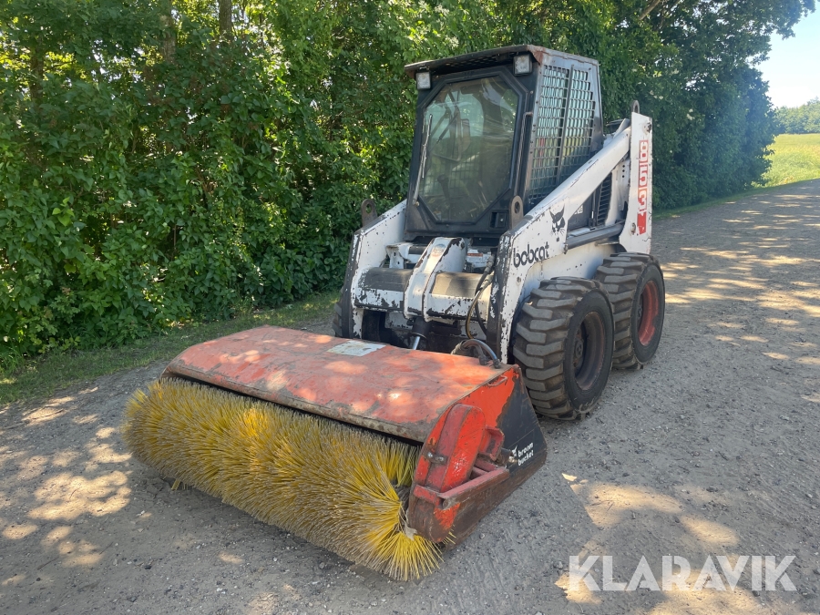 Minilæsser Bobcat 853 med tilbehør