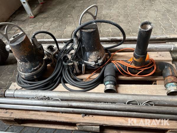 Komplet pumpeinstallation til spildevand Grunfos