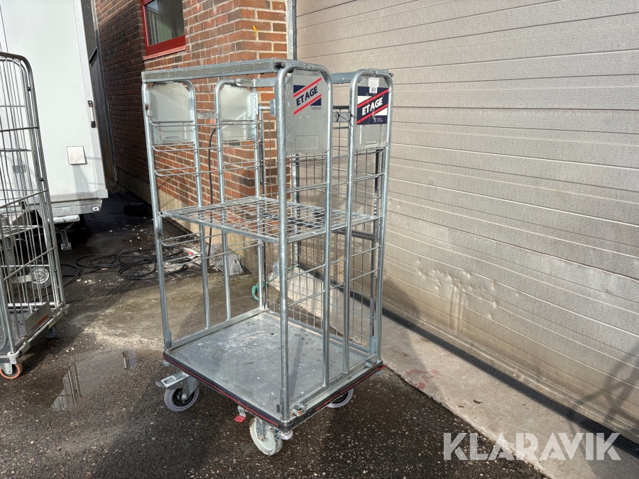 Opbevaringsvogne Tvättman Etage - 10 styk
