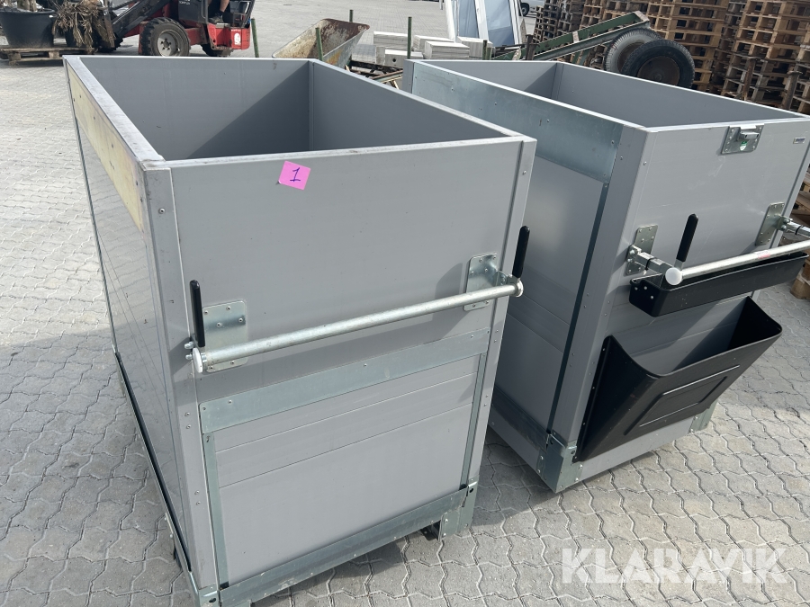 Container med hjul Strautmann 2 styk