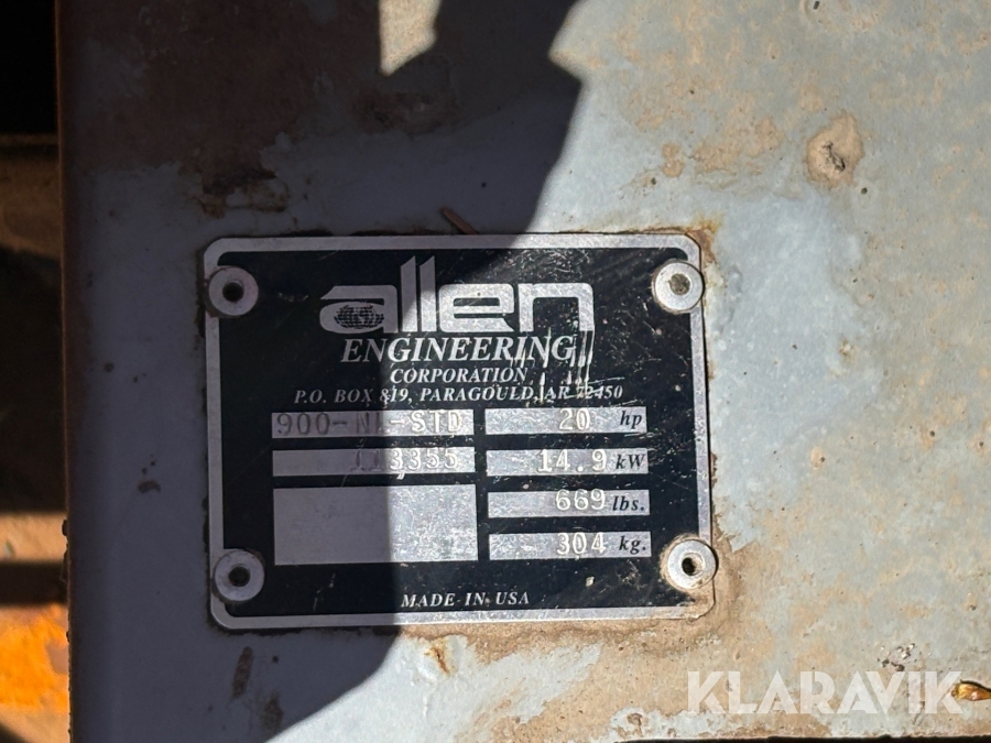 Beton glitter maskine Allen Engineering 900-NL-STD