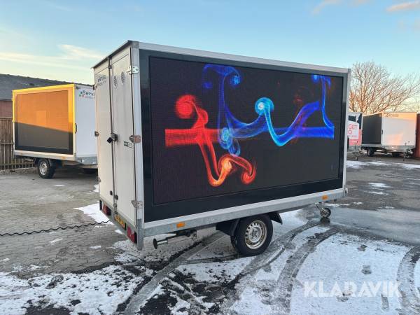 Cargo trailer med LED-skærm Hapert Saphire H-1 