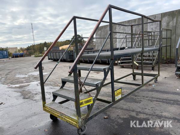 Arbejdesplatform med trappetrin 1 styk 