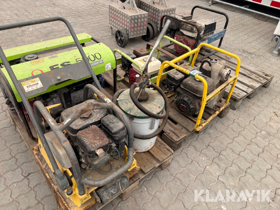 Blandet parti generator pumpe og pladevibrator