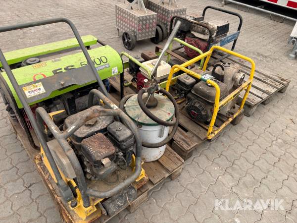 Blandet parti generator pumpe og pladevibrator