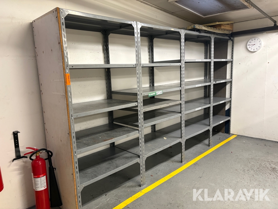 Værkstedsreoler 4 sektioner