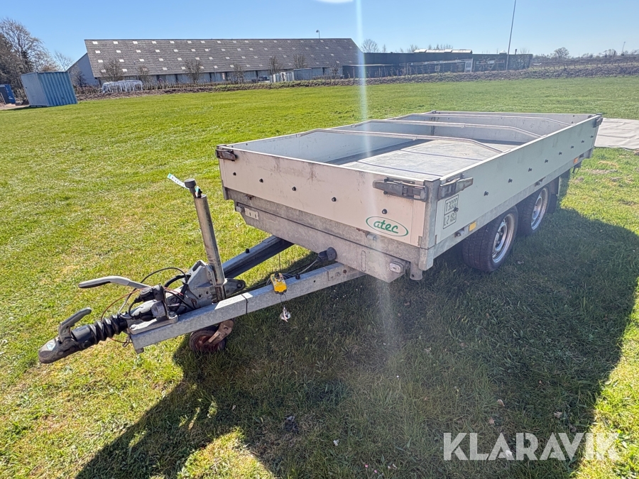 Tiptrailer Atec K23-3000 3 punkt tip og ramper